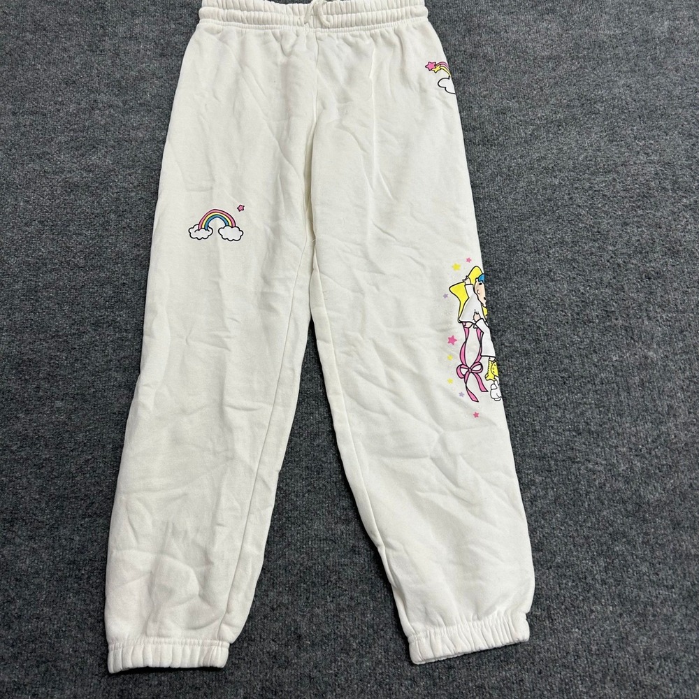 Forever 21 Sweatpants Womens Size M White Hello Kitty Sanrio Graphic Joggers